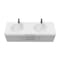Castello Usa Thames 60-inch Gray Vanity Set with White Top and Chrome Handles CB-MC-60G-CHR-20146-WH - alternate 3